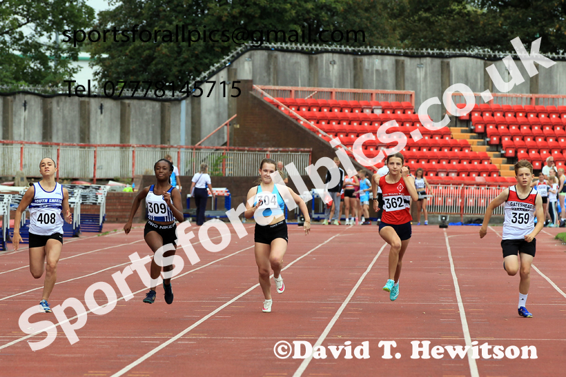 100 metres, Gateshead Tartan Games.  Photo: David T. Hewitson/Sports for All Pics